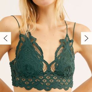 Free people dark green bralette